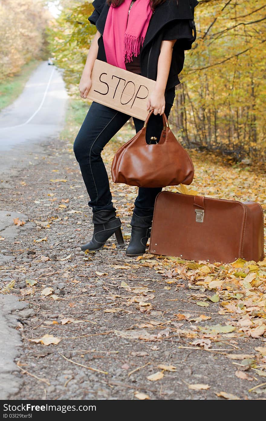 Hitchhiking the road