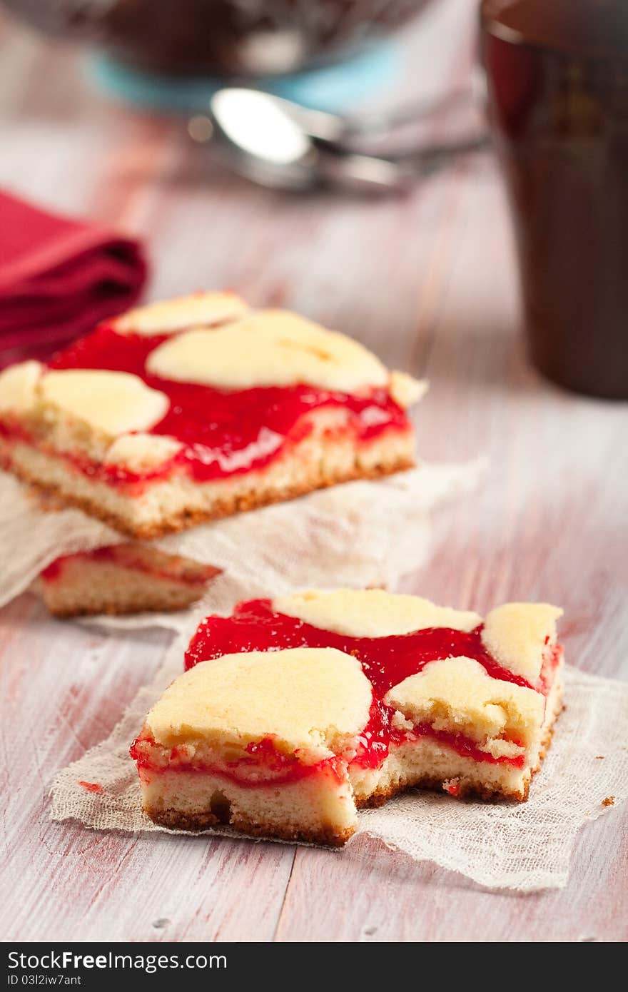 Perfect with coffee or tea fresh cherry bars