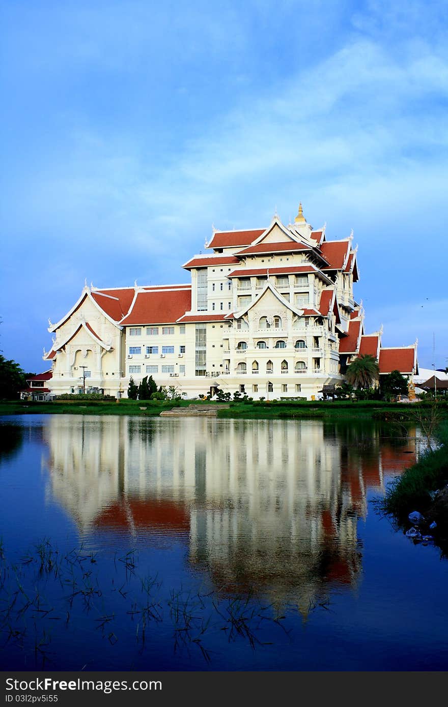 Building culture Ubon Ratchathani province in Thailand.