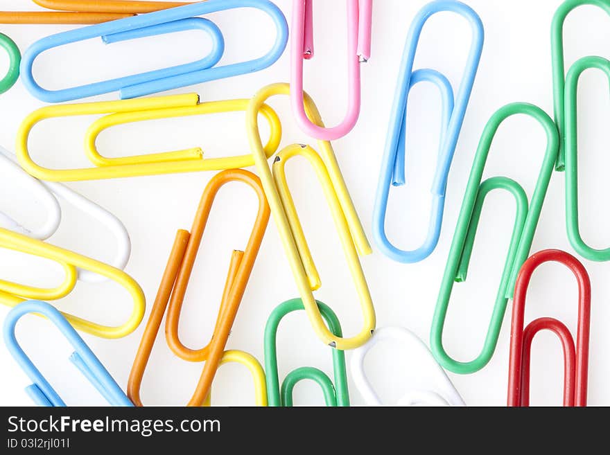 A colorful paper clip