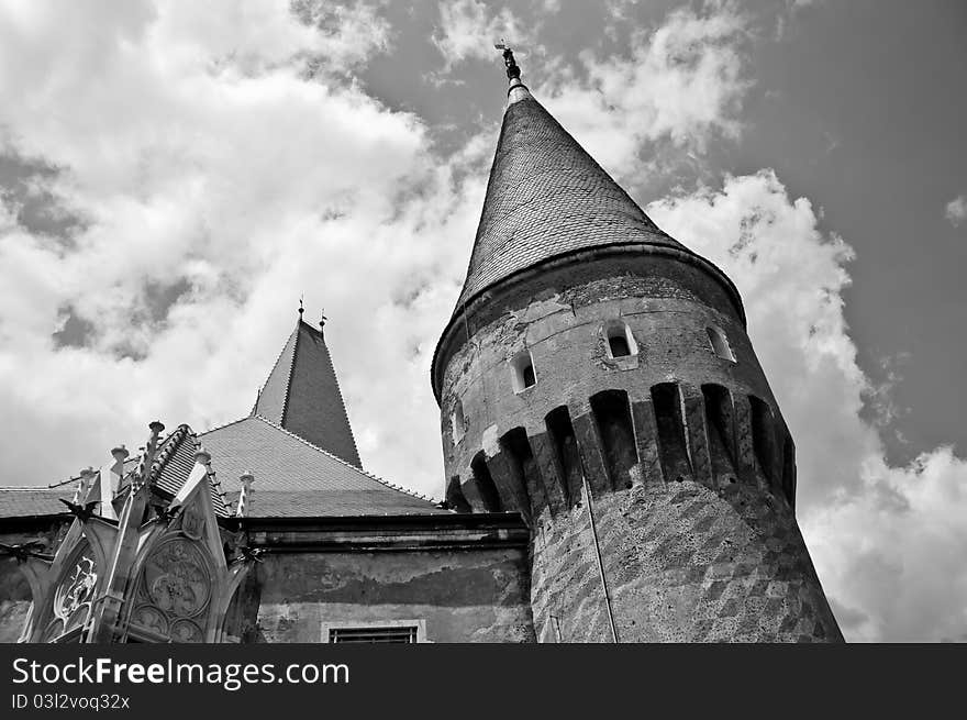 Image from the medieval old stone castle in rural Romania. Image from the medieval old stone castle in rural Romania