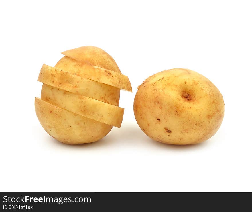 Potato isolated on white background