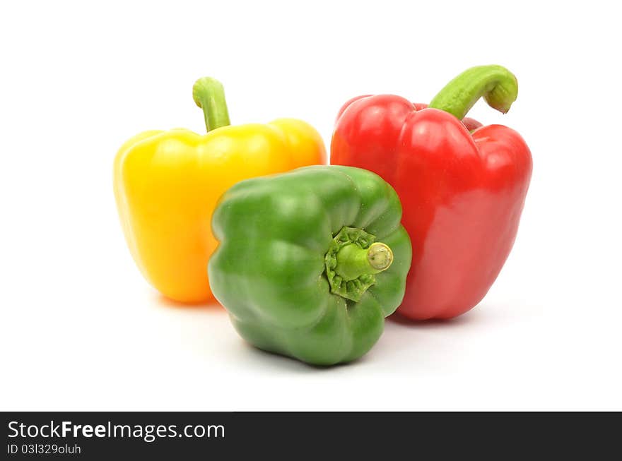 Fresh colorful paprika isolated