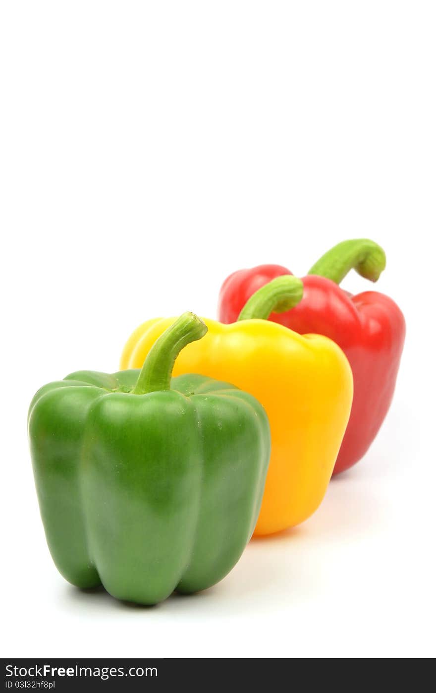 Fresh colorful paprika isolated