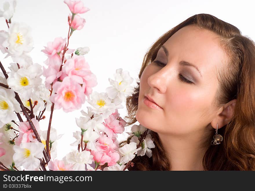 Woman With Flowers