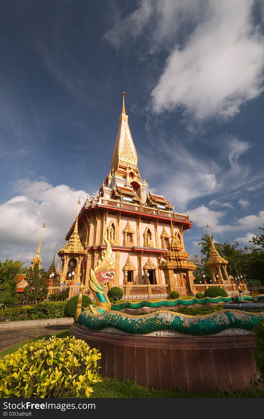 Thai temple Wat Chalong Phuket province Thailand