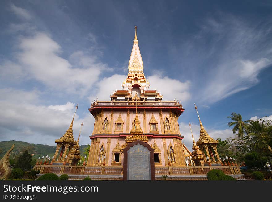 Thai temple Wat Chalong Phuket province Thailand