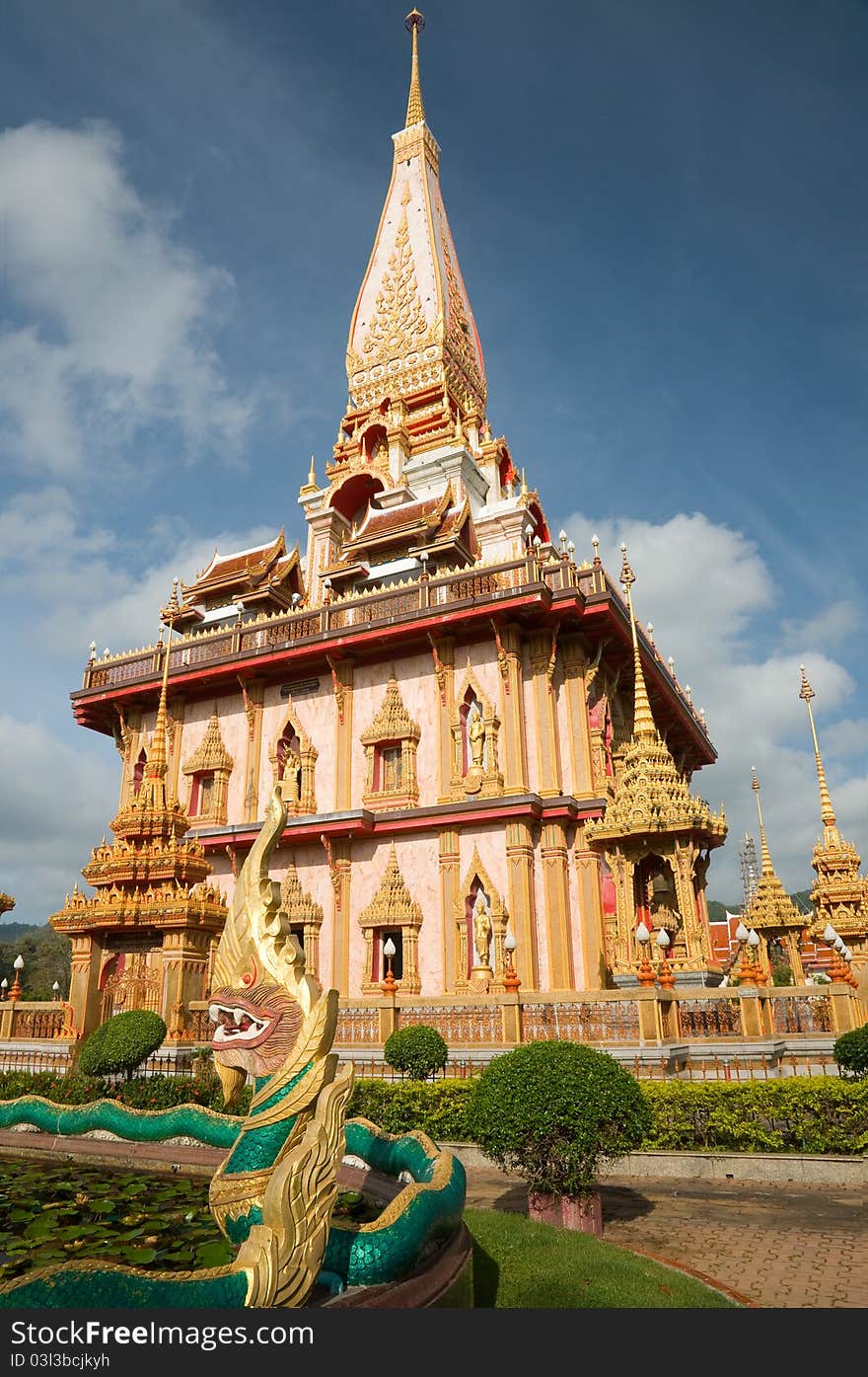 Thai temple Wat Chalong Phuket province Thailand