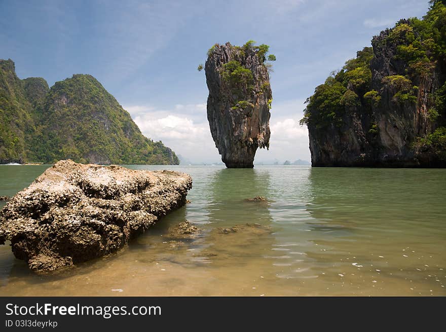 James bond island ro Khao Tapu at Phang Nga province South of Thailand