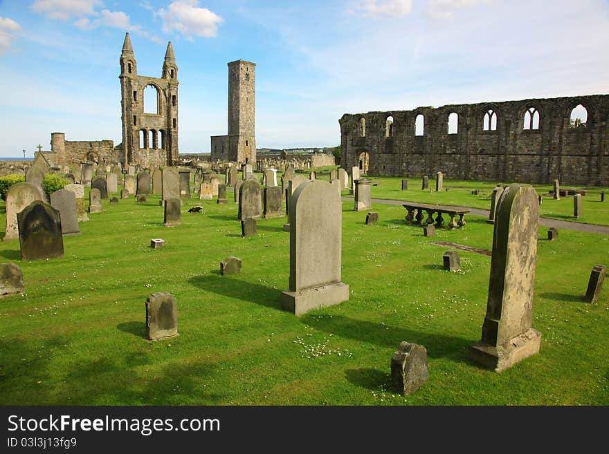 St Andrews cathedral grounds, Scotland, GB