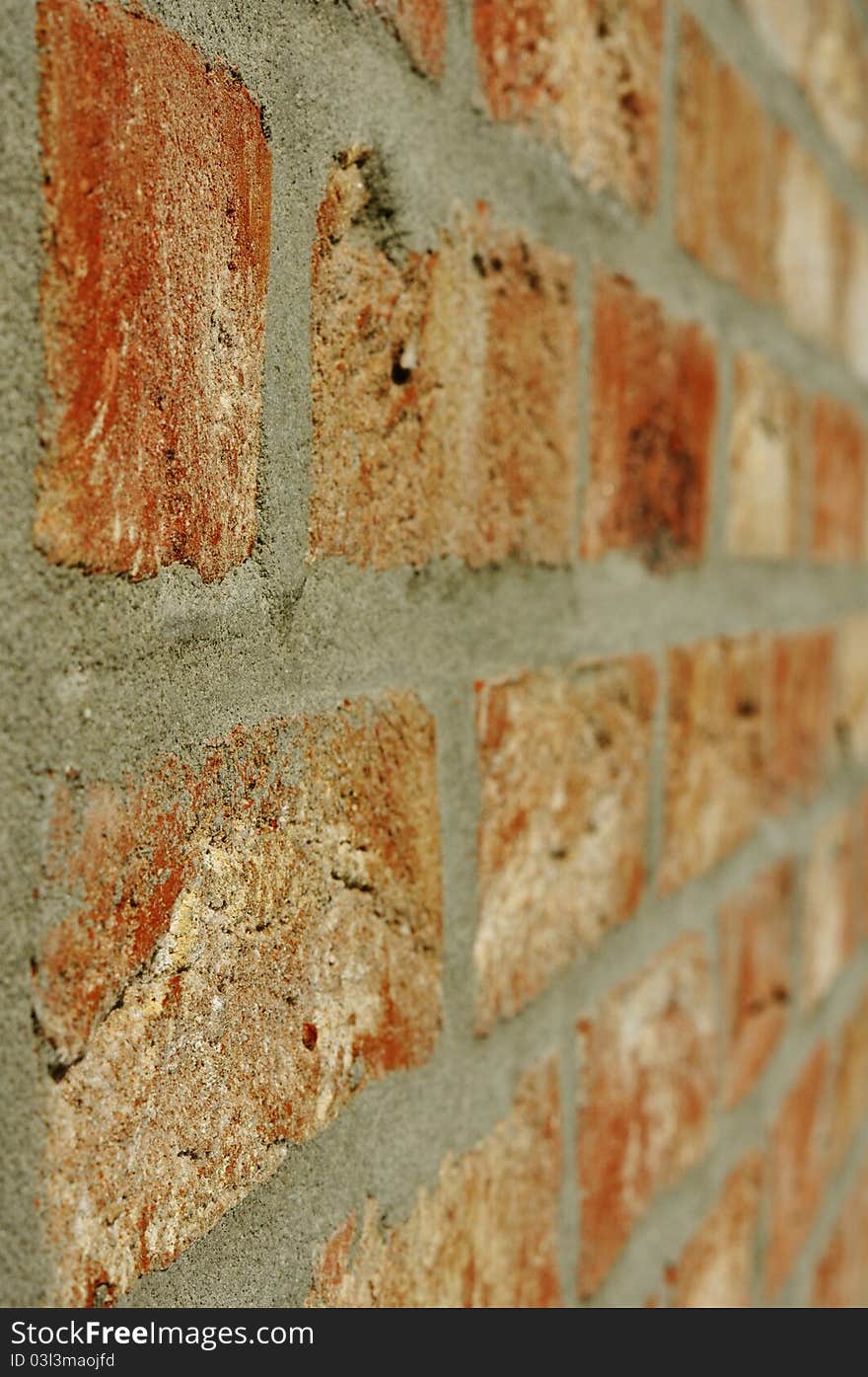 Olde Red Brick Wall Background