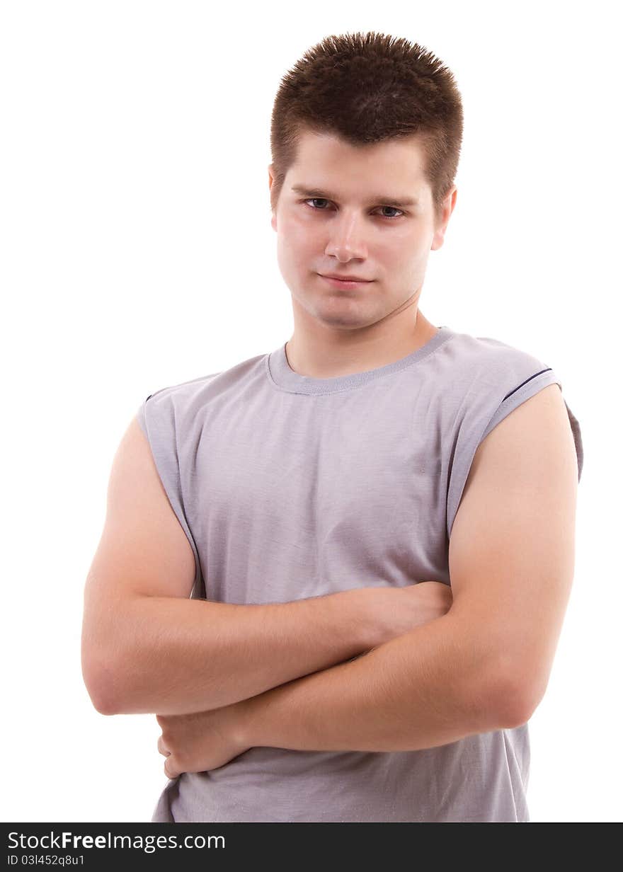 Portrait of young healthy man