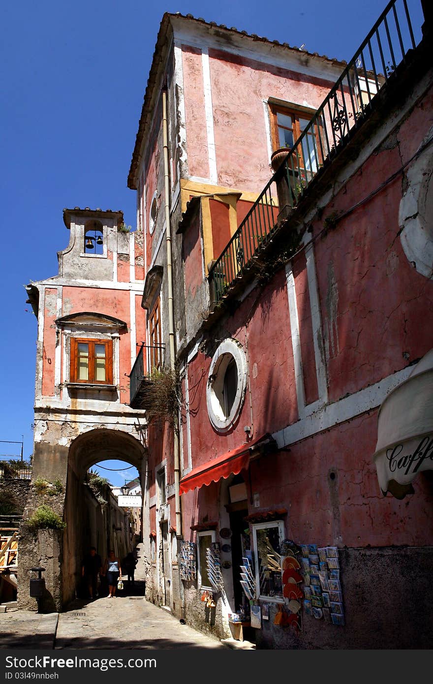 Typical houses in Ravello, Amalfi subburb. Typical houses in Ravello, Amalfi subburb