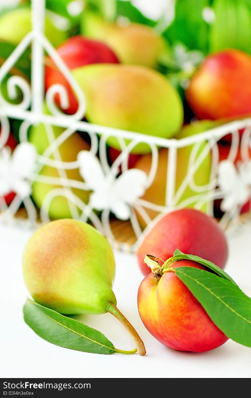 Pears and peaches