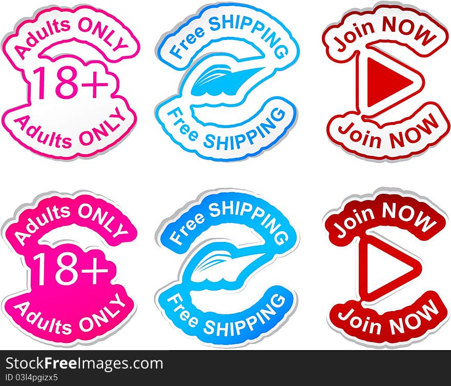 Adults only, free shipping, join now   stickers. .Adults only, free shipping, join now   stickers.