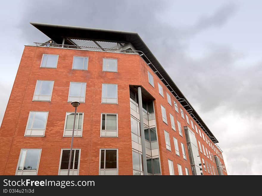 A Modern Red Brick Office Block in a Yorkshire City