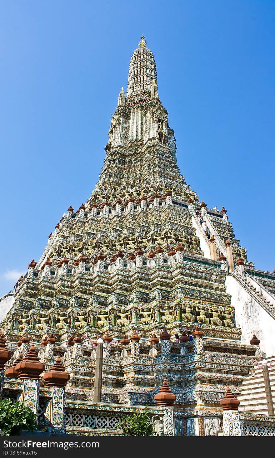 The ancient temple at Wat Arun, Bangkok