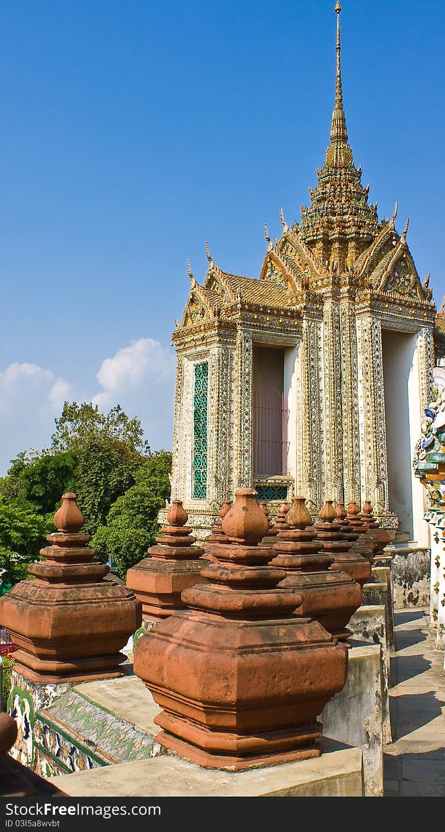 The ancient temple at Wat Arun, Bangkok