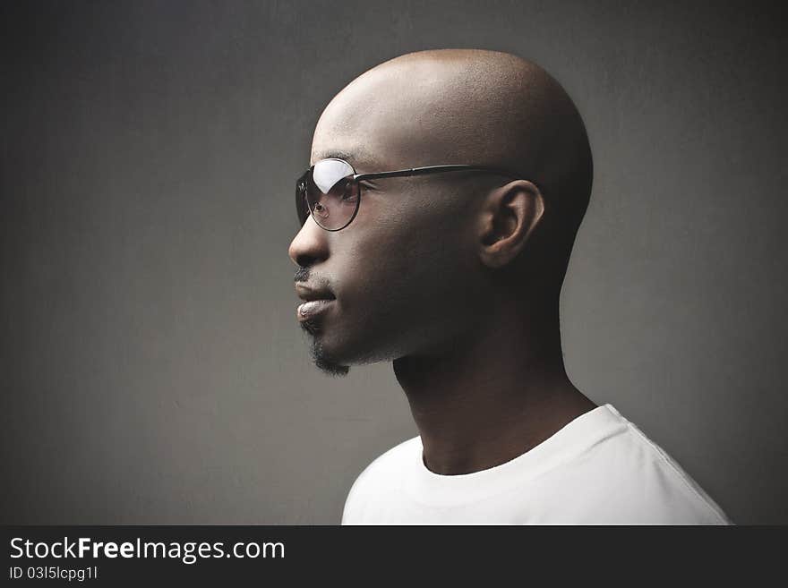 Profile of a handsome african man. Profile of a handsome african man