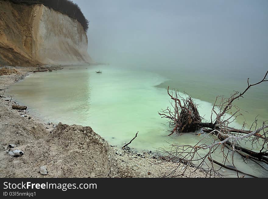 Chalk cliffs of rügen island. Chalk cliffs of rügen island