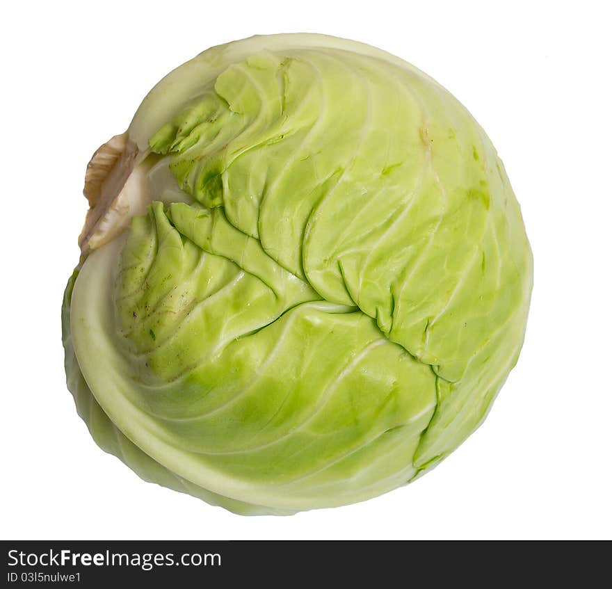 Cabbage isolated on white