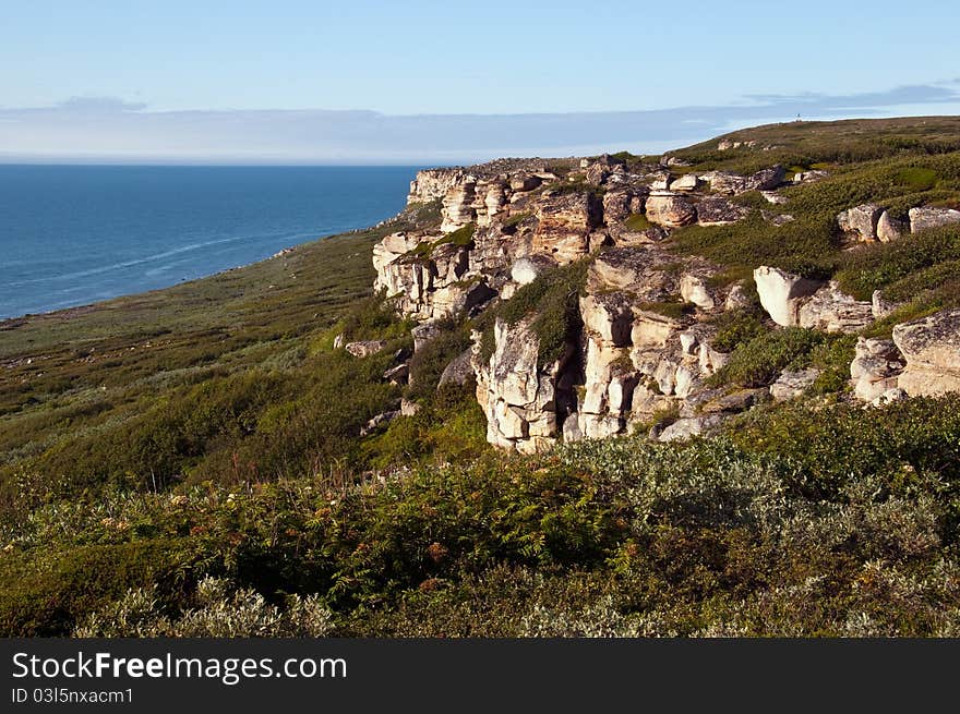 Barents sea rocks