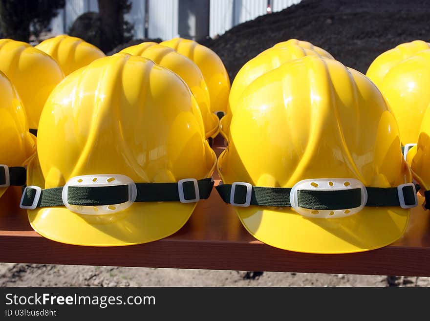 Bunch of helmets