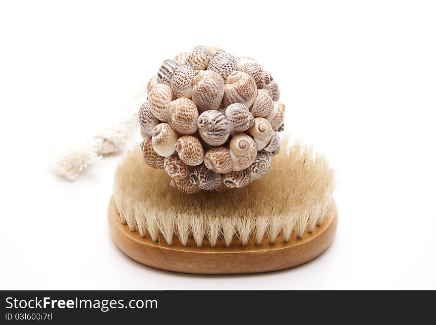 Massage Brush With Sea Shell