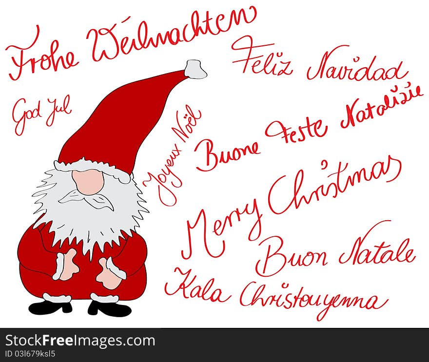 Multilingual Christmascard