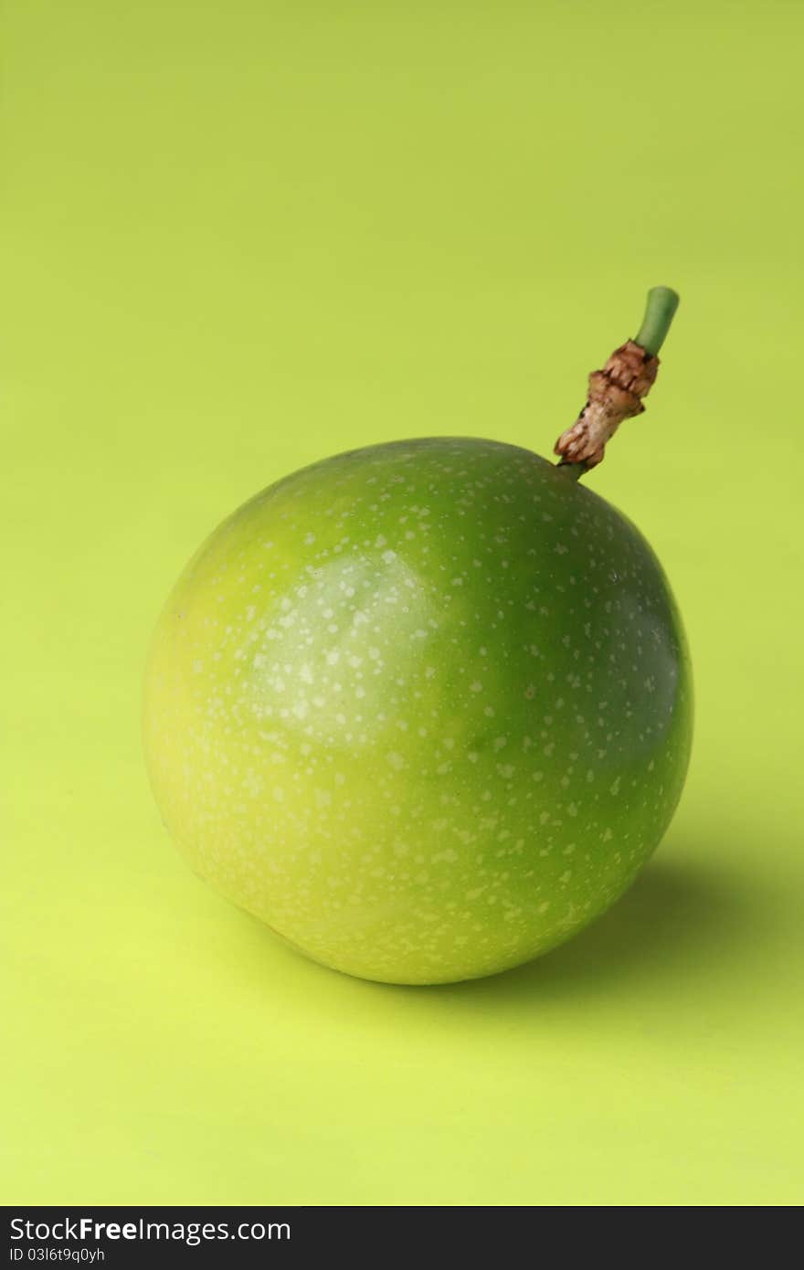 A Passion Fruit on a clean background