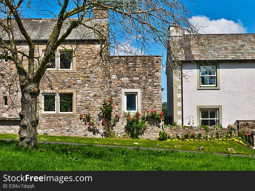 Two houses in the village of Hesket Newmarket, cumbria, in the English Lake District National Park. Two houses in the village of Hesket Newmarket, cumbria, in the English Lake District National Park