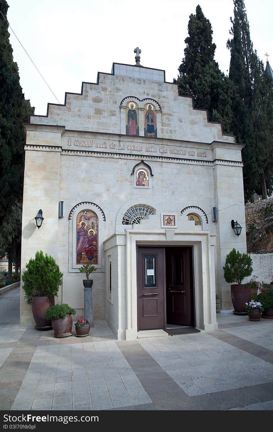 Territory moskow patriarchate in Jerusalem. Gornensky convent for women. Territory moskow patriarchate in Jerusalem. Gornensky convent for women.