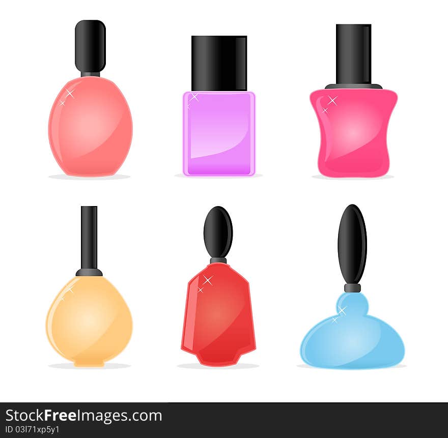 Set of nailpolish