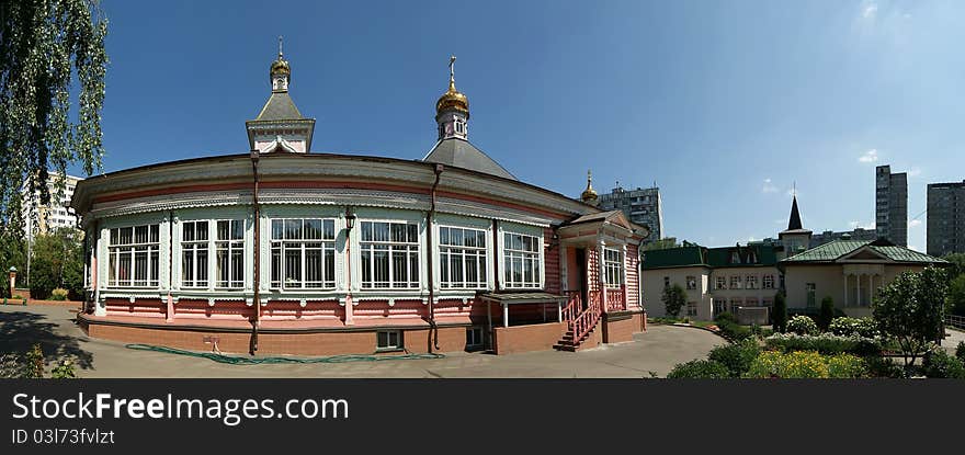 Moscow, Russia. Church of the Transfiguration of the Saviour in Bogorodskoe