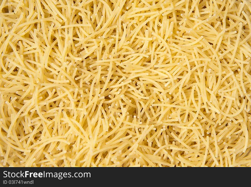 Dry Yellow Short Vermicelli Pasta. Dry Yellow Short Vermicelli Pasta