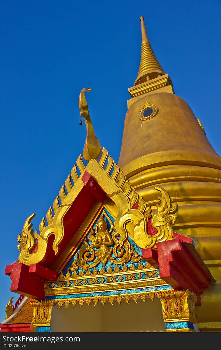 Golden pagoda koh samui