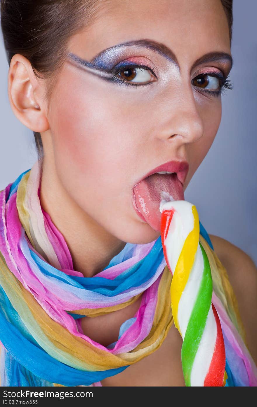 Girl Eating Ice Cream