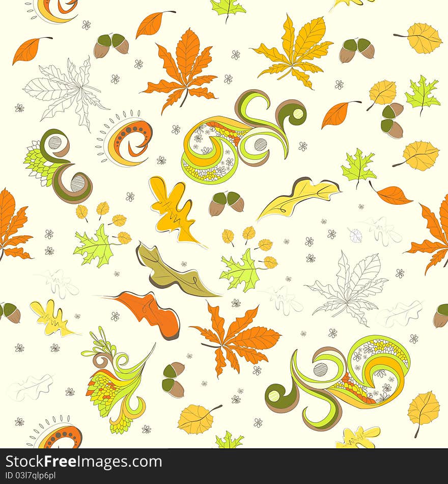 Autumn Seamless Background