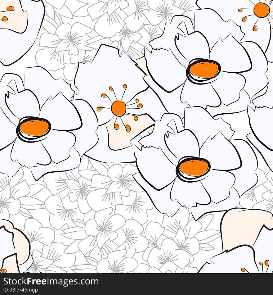 Floral seamless background