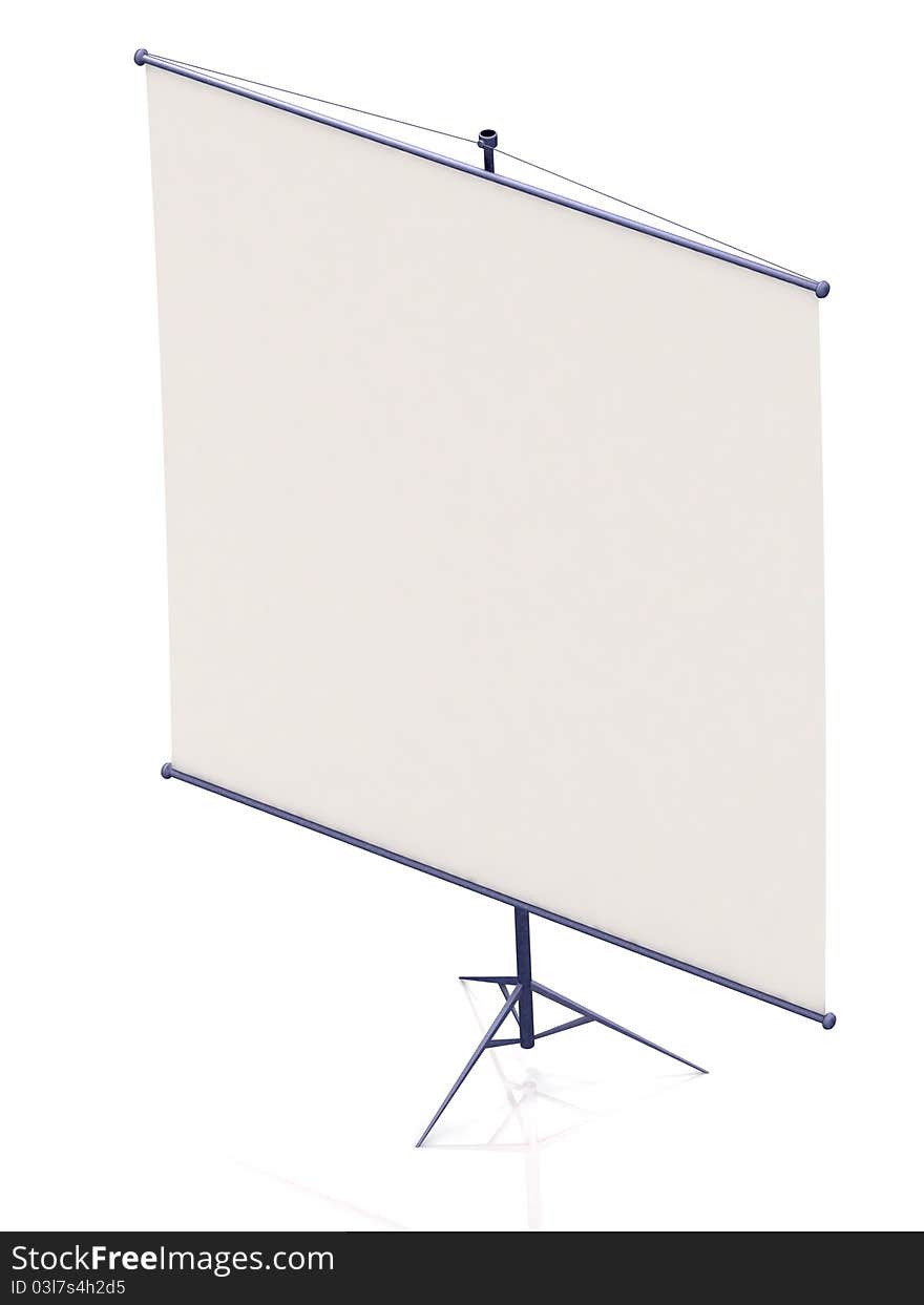 Business presentation stand on a white background