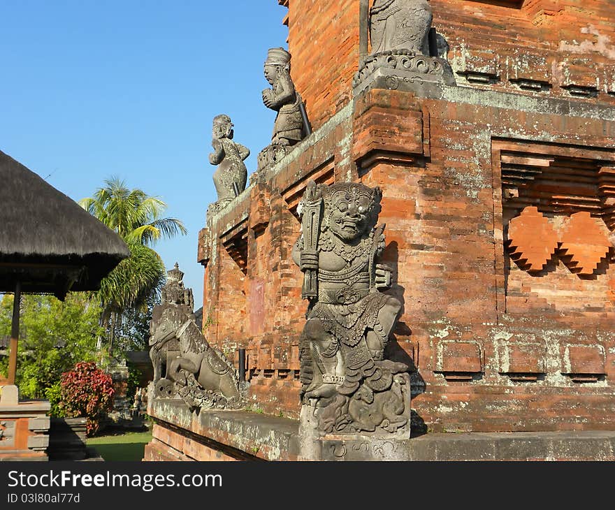 Beautiful traditional Balinese temple (pura) in Indonesia.