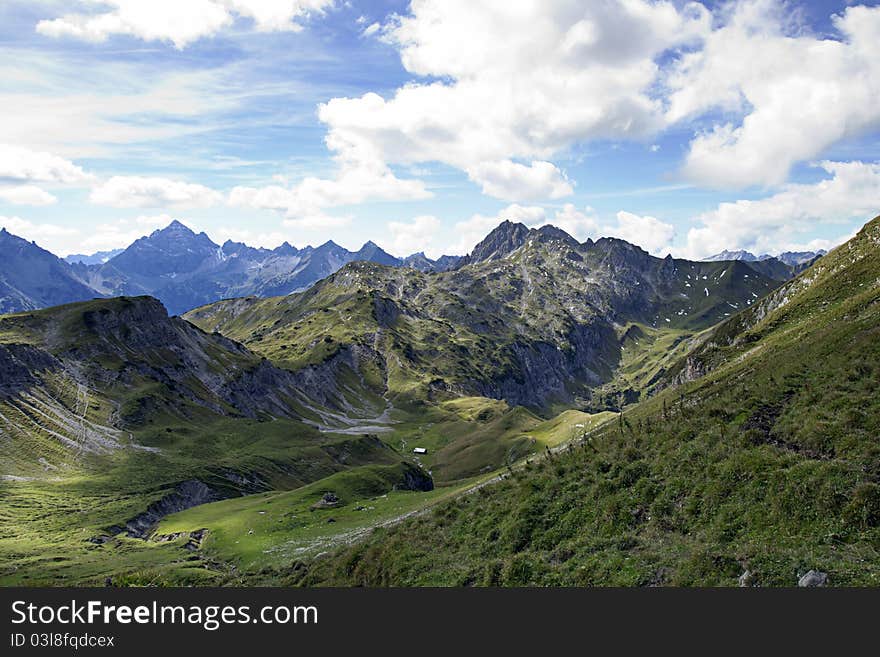 The alps, tannheimer tal - austria