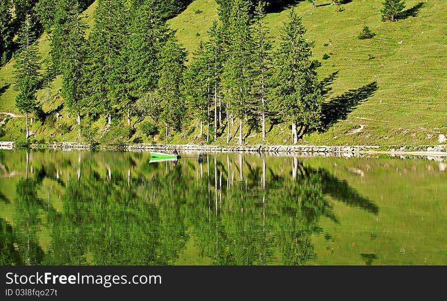 Lake in the alps, austria