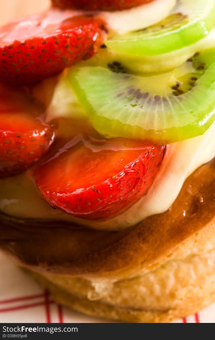 French Cake With Fresh Fruits