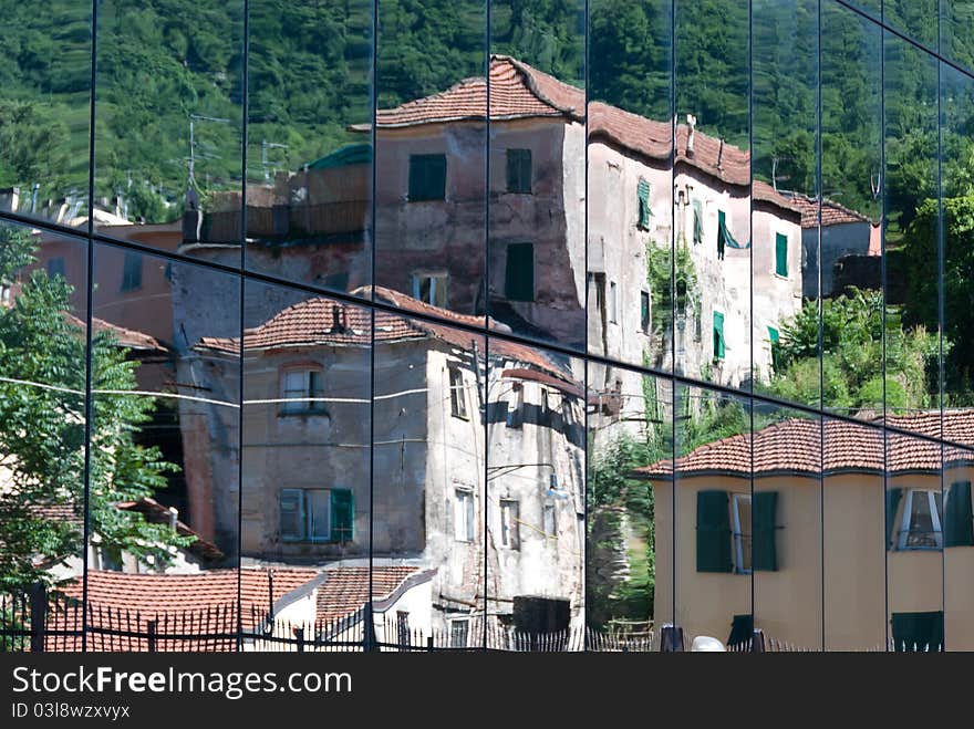 The country reflected in a mirror face. The country reflected in a mirror face