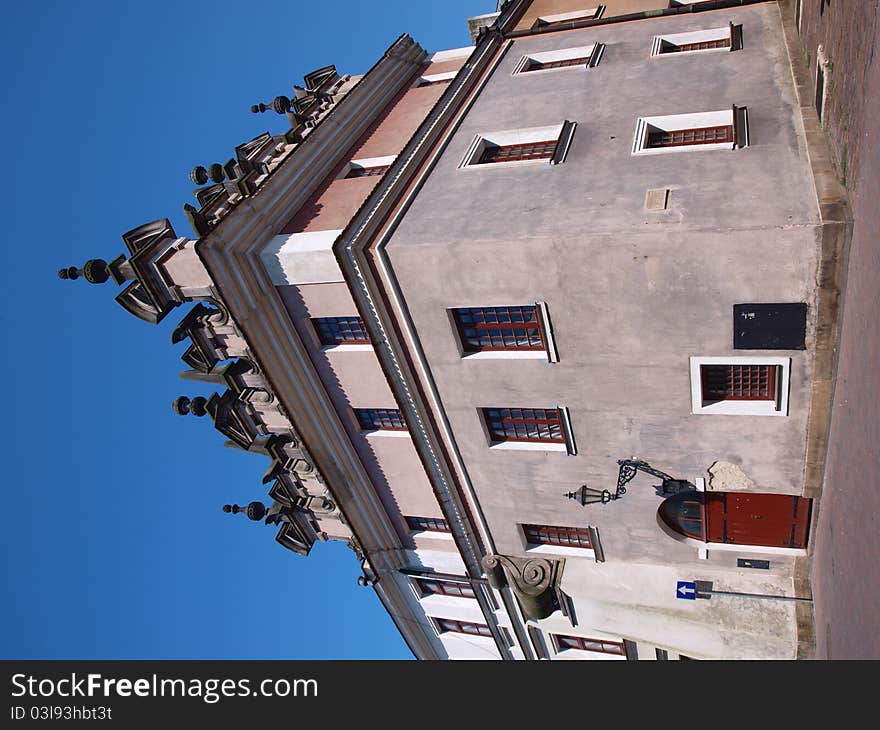 The tenement house in the Old City of Zamosc (which is included on the World Heritage UNESCO List). The tenement house in the Old City of Zamosc (which is included on the World Heritage UNESCO List)