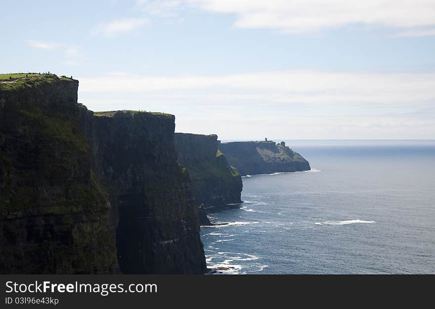 Cliff of mohers in ireland. Cliff of mohers in ireland