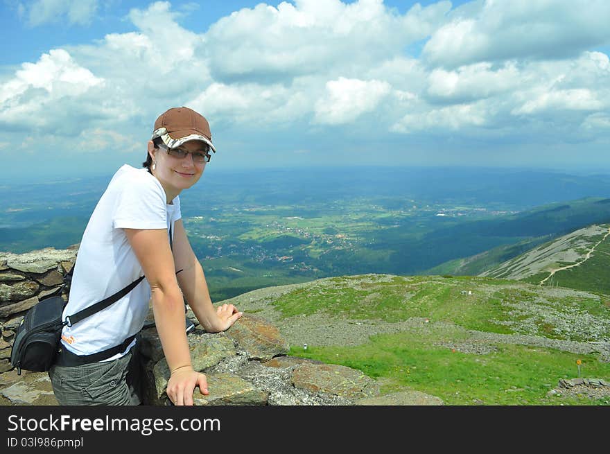 Girl On Nature