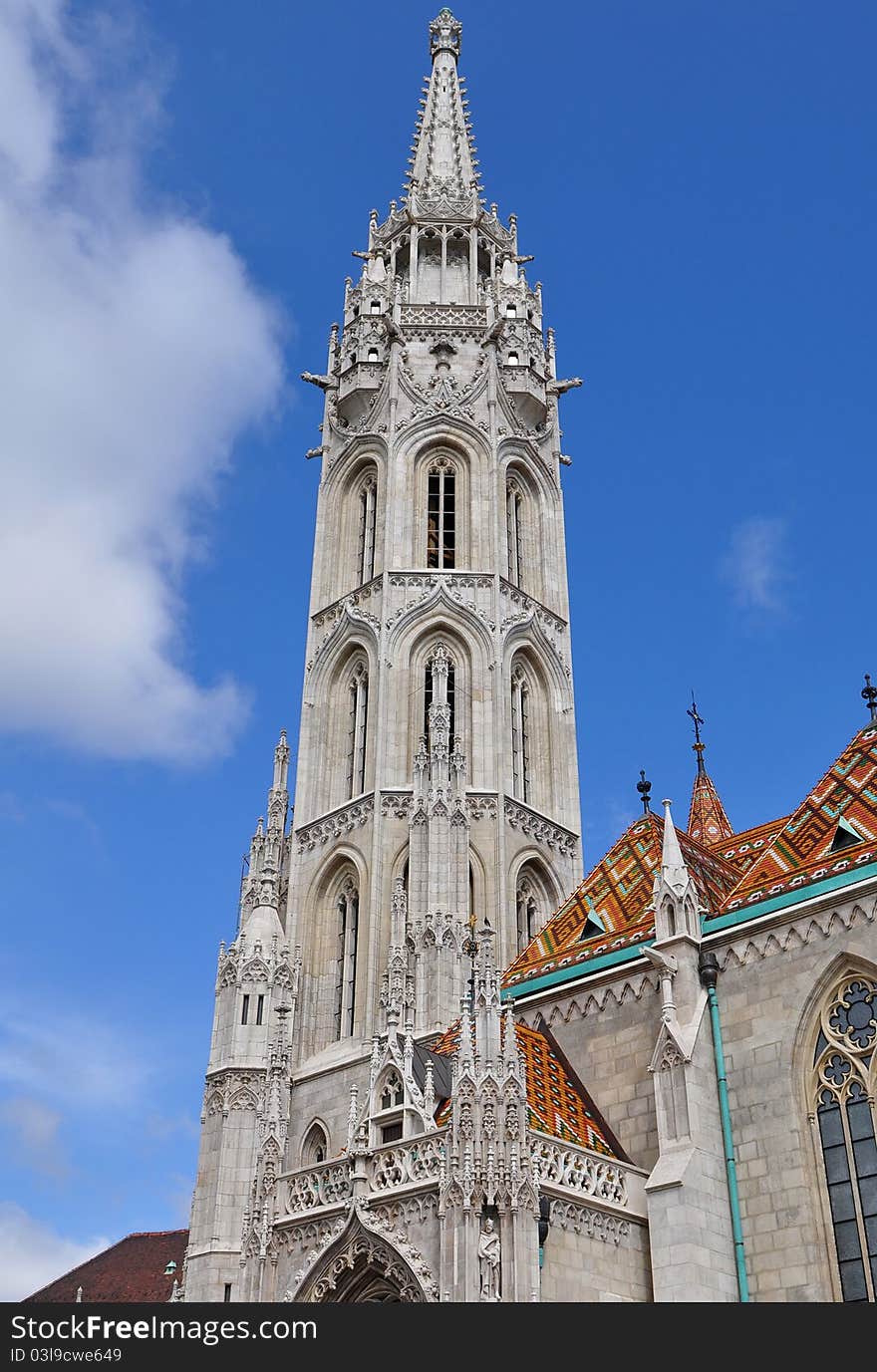 Matthias Church is a church located in Budapest, Hungary, at the heart of Buda's Castle District. Matthias Church is a church located in Budapest, Hungary, at the heart of Buda's Castle District.