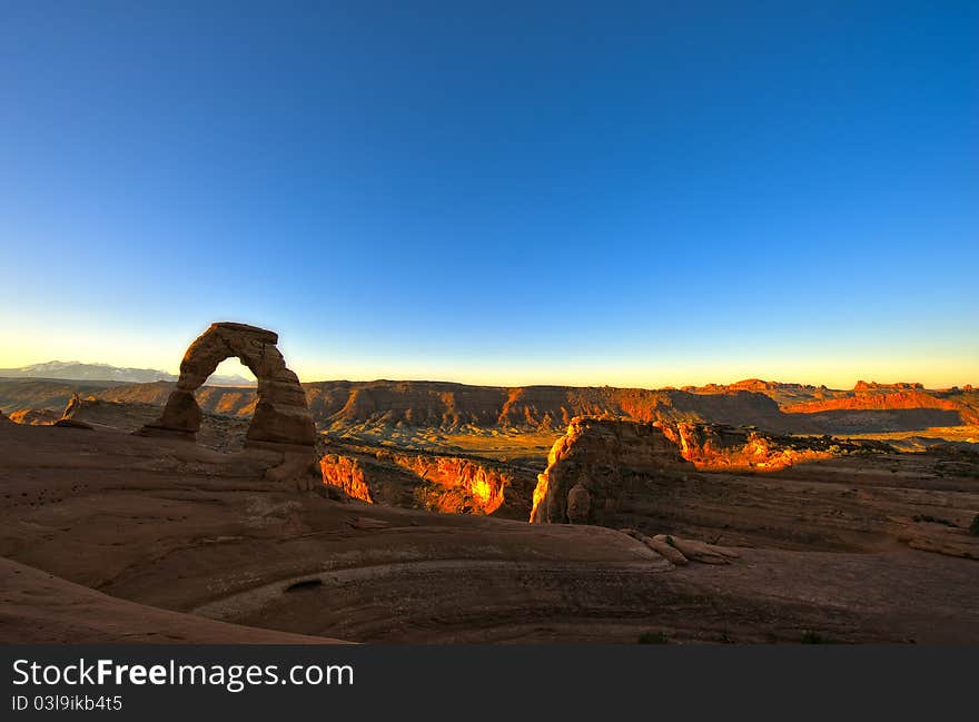 Delicate Arch at Sunrise